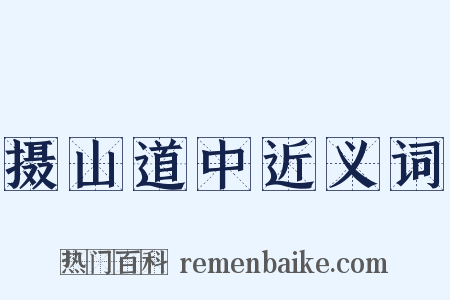 摄山道中近义词是什么意思的图片